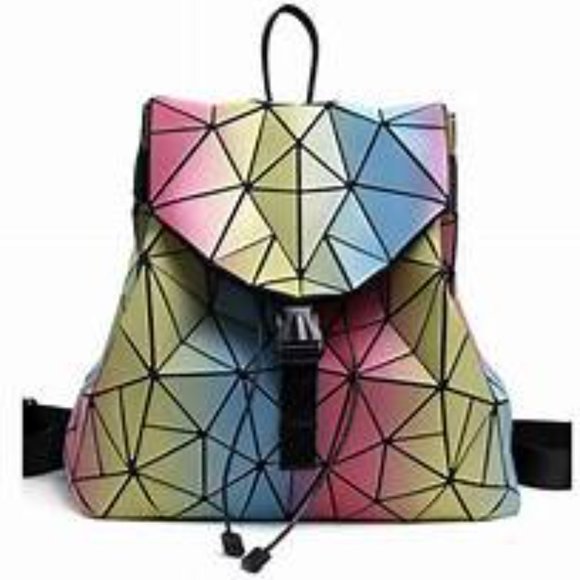 Geometric Hologram Backpack - Picture 1 of 5